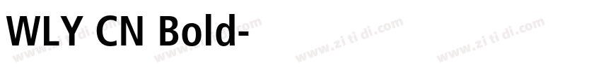 WLY CN Bold字体转换